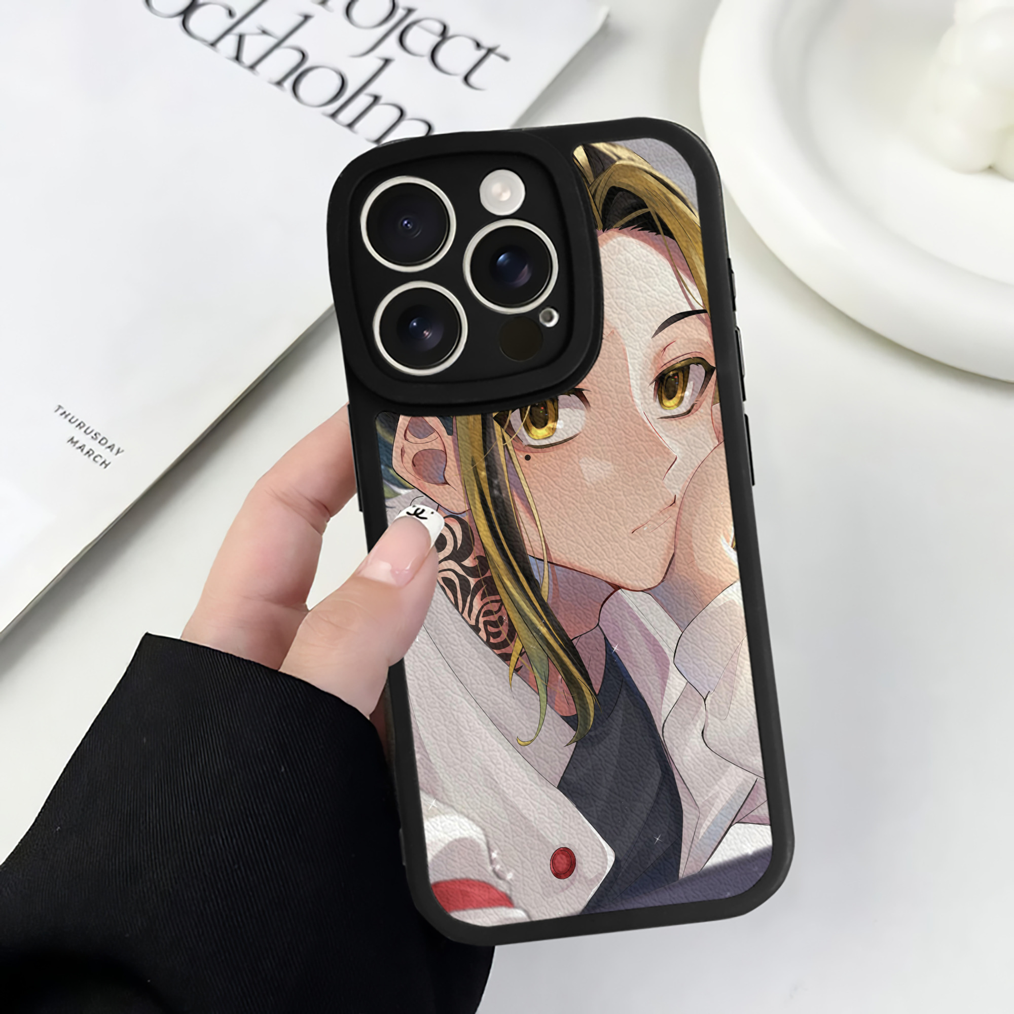 （画像用） 東京リベンジャーズ Tokyo Revengers 【iPhone 16シリーズ対応】シリコンスマホケース（レザー調） 材質：シリコン